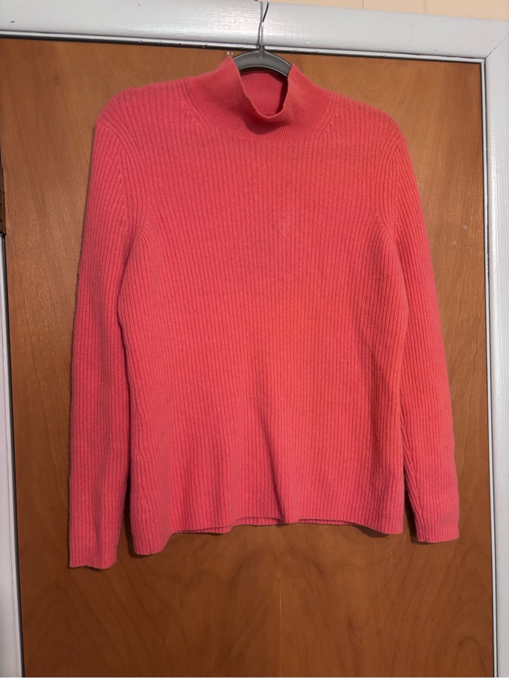 Alex Marie Coral Ribbed Turtleneck Sweater